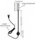 30 LED Sewing Machine Light With Strong Magnetic Base And Fully Flexible Silicone Neck Task Lamp dimensions diagram