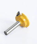 Badass Straight Router Bit For Drawer Molding And Lock Tenon with half inch shank and yellow cutter for clean woodworking edges.