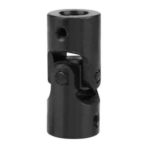 Motor Shaft Coupling Universal Joint Connector U Joint Coupler 12mm ID 24mm OD Heavy Duty Metal Linkage For CNC Robots And DIY Projects Versatile Shaft Coupler black metal universal joint with set screws