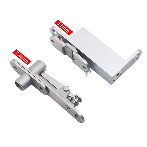 Straight Up Heavy Duty Door Pivot Hinges With Auto Soft Close Function For Completely Invisible Hidden Install And Easy Up Or Down Angle Adjustment That Works Like A Charm Every Day, showing side view with measurements.