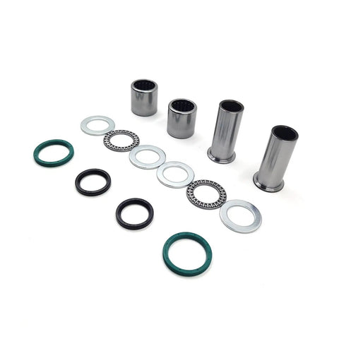 Kawasaki Swing Arm Bushing Roller Bearing Oil Seal Kit Fits 96 To 07 Models, steel bushings, bearings, and seals