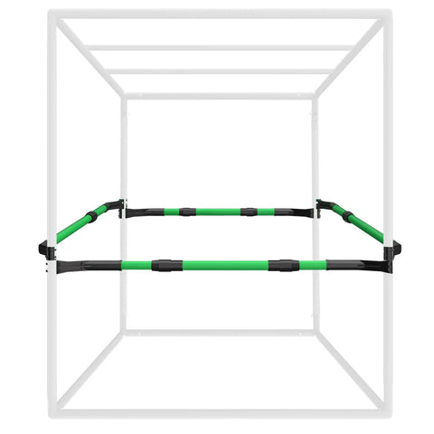 Beefy Grow Tent Mounting Kit With Adjustable Poles 39 to 60 Inches, metal bars for 3.3 by 3.3 ft to 5 by 5 ft tents, flexible layout