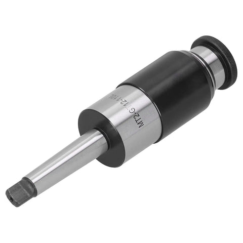 Close-up of MT2 Morse Taper Shank GT12 110L Collet Chuck Holder with Overload Telescopic Buffer, CNC lathe tool
