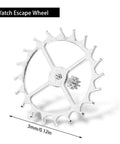 Escape Wheel Replacement Part for ETA 2824-2 2836-2 2834 Movements, alloy material, 3mm, for watch repair.