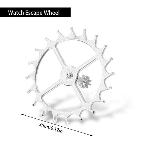 Escape Wheel Replacement Part for ETA 2824-2 2836-2 2834 Movements, alloy material, 3mm, for watch repair.