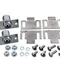 Stainless Steel Oven Door Catch Kit 355344 for Commercial Ovens Includes Strikes and Hardware with screws, nuts, and strikes
