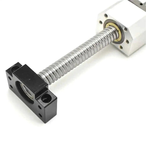 Top Shelf C5 SFU2005 Ball Screw Kit Matched With Solid BK And BF Housing Brackets To Drive Butter Smooth 3D Printer Mods And Beefy CNC Routers While Keeping Setup Dead Simple At 1600mm Length.