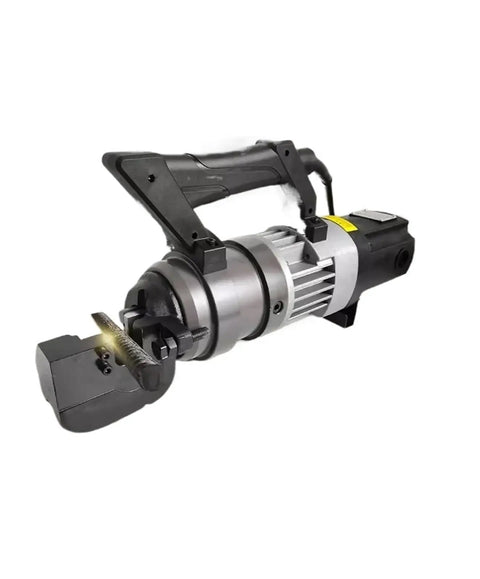 AOXHUGB Electric Rebar Bender And Cutter RC22 Portable Hydraulic Tool For 4-22mm Steel Rods, handheld with steel head.