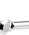 Polished Chrome Single Post Toilet Paper Holder Wall Mount Bathroom Accessory Durable Zinc Construction Resists Corrosion