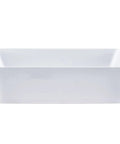 Above Counter Rectangular Ceramic Vessel Sink In Polished White, 20.75 L x 16.5 W x 5.5 H, No Overflow, Scratch-Resistant