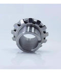 Heavy Duty Metric Adapter Sleeves And Lock Nuts For Pillow Block Bearings 52100 Chrome Steel Precision Fits H216 H217 H218 Series front view