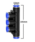 Pneumatic Fitting Kit With Quick Connect Hose Connectors 4mm 6mm 8mm 10mm 12mm Blue 50 Pcs tool-free assembly leak-resistant fitting