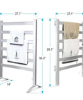 Two In One Multifunction Heated Towel Warmer And Fabric Dryer For Home And Bathroom, freestanding, 27.1 x 35.1 inches