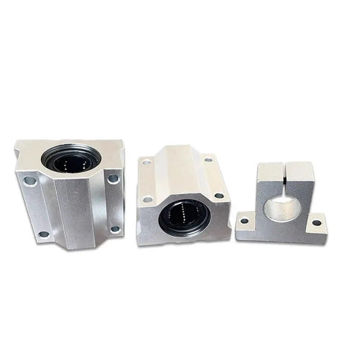 All In One Ball Screw Kit With 12mm And 16mm Linear Shafts SCS12UU SCS16UU Bearings SK12 SK16 Linear Blocks SFU1605 Ball Screw BKBF12 850mm Length For Smooth Quiet Precise Motion Performance Ready, aluminum bearing blocks