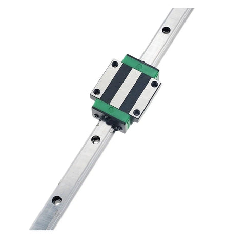 Premium Aluminum Linear Motion Guide Rail System Featuring GW15CC Slide Blocks and HGR15 Square Shaft Tracks on a close-up view.