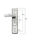 Heavy Duty Aluminum Alloy Universal Security Door Handle With Thickened Panel For Solid Grip Fits Most Security Door Installations