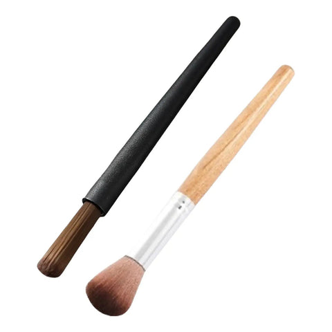 Espresso Machine Cleaning Brush Set With Anti Slip ABS Handle for Coffee Enthusiasts, showing two brushes with different handles.