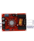 Zero Voltage Switching Flyback Driver Module 12V To 30V High Voltage Generator With Flyback Transformer, red PCB board