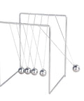 Newton Pendulum Ball Desk Decor Stainless Steel Kinetic Art For Home Office Learning Balance And Momentum Stress Relief Desktop Toy Science Experiment Tool For Kids And Adults.