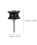 Six Piece Ebony Leather Burnisher Kit For Sharp Edges And Dope Polishing With Slick Fit For Rotary Drills and Badass DIY.