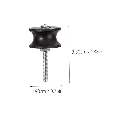 Six Piece Ebony Leather Burnisher Kit For Sharp Edges And Dope Polishing With Slick Fit For Rotary Drills and Badass DIY.