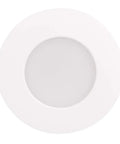 Slim Disk Colors Smart Home WiFi RGB LED Recessed Fixture Kit 4 Pack With Tunable White And Color Dimmable Alexa And Google Assistant Compatible Damp Location White Finish, close-up view