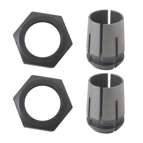 Two Pack Router Collet Replacement Kit One Half Inch Upgraded Beefed Up For Dewalt DW616 DW618 Series And MRC23EVS Models