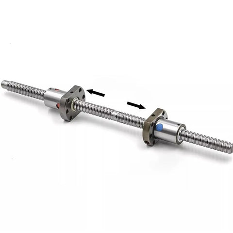 High Performance Ball Screw Nut Assembly For SFU1605 SFU1610, anti-backlash carbon steel for CNC machines, bidirectional threading