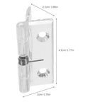 Two Pack Automatic Hidden Door Hinges With Spring Loaded Self Closing For Residential Use Concealed Crystal Clear Interior