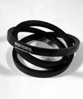 Wrapped Rubber V Belt D144 Black Heavy Duty 149.2 Inch Length 1.25 Inch Width 0.89 Inch Height Pack Of 5