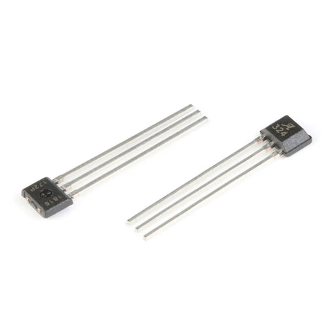 Low Noise Linear Hall Effect Sensor With Analog Output For Precise Magnetic Sensing A1324LUA SIP3 5pcs Pack SIP3 Package shown