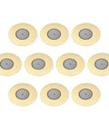 Ten Piezo Discs 50mm Acoustic Pickup Transducers Ceramic Trigger Buzzer For Drum And Guitar High Sensitivity Low Power 0.3mm Thick