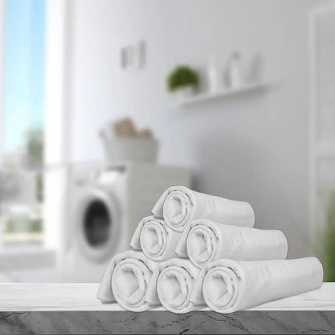 Lint Free Cleaning Rags 24 Pack 100 Percent Cotton Cloths Soft Tee Shirt Material Highly Absorbent And Durable Pro Grade 17 By 17 Inches