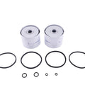 2X FF167 Fuel Filter Direct Fit For Ford GM GMC John Deere Kubota Massey Ferguson Minneapolis Moline New Holland Case IH Bobcat Gehl Oliver Owatonna Farm Equipment Replacement 33166 6371716 6436957 P556245 P502420