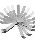 Stainless Steel Curved Feeler Gauge For Welding Gap Size Measurement And Slot Size Inspecting Tool