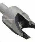 High Grade Eight Piece Woodworking Drill Bit Set For Cutting Precise Straight And Tapered Tenon Plugs, close-up of tenon drill bit.