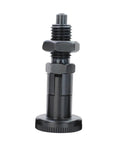 Heavy Duty Spring Knob With Carbon Steel Plunger For Precise Positioning On Mechanical Devices M10X1.0 Self Locking Threaded Locking Pin And Indexing Pin Accessory Built Tough For Stable Rotation And Reliable Locking