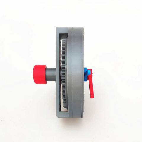 Side view of Planetary Gear Model Demonstration Kit For Physics Experiments And Classrooms, 3D Printed PLA Plastic Educational Tool