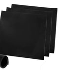 Three Solid Silicone Rubber Sheet 60A Durometer Heat Resistant Heavy Duty Pro Grade 3 Pack 12x12 Inch Thick 1/25 Inch Gasket Material