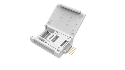 6-Pin To Cut-End Connector For Hue Solo Lightstrip Micro 6-Pin V4 White 4 Pack, Easy In-Line Cable Adapter detail