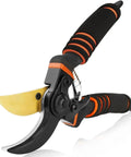 Heavy Duty Pruning Shears For Garden Work With Foam Grip Handles, Bypass Hand Pruners And Eight Inch Garden Clippers, Pro Grade Stainless Steel Blades Cut Up To Three Quarters Of An Inch
