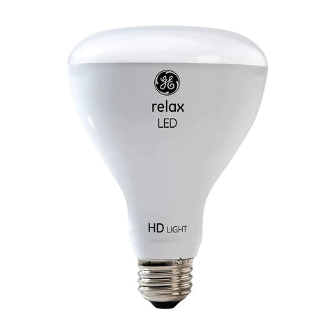 Relax LED Indoor Floodlight Bulbs 10.5 Watt 65 Watt Equivalent Soft White Dimmable with Medium Base, single bulb view
