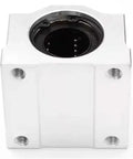 Top Tier Premium Linear Motion Ball Bearing Slider Block With Hella Smooth Zero Drag Axial Glide Path Designed For Heavy Duty CNC Routers And Maker Prototyping Builds, SC25UU bearing block.