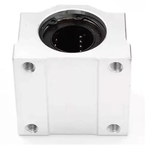 Top Tier Premium Linear Motion Ball Bearing Slider Block With Hella Smooth Zero Drag Axial Glide Path Designed For Heavy Duty CNC Routers And Maker Prototyping Builds, SC25UU bearing block.