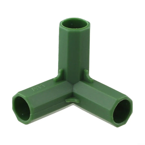 20 Pcs Heavy Duty PP Garden Frame Connectors For 11mm PVC Pipe Structures Outdoor Flower Stand Fittings Greenhouse Bracket Joints DIY Assembly Kit Weatherproof Durable Pro Grade Mixed Pack