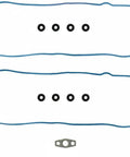 Valve Cover Gasket Set For Chevrolet Silverado 1500 That Keeps Leaks At Bay Premium Seal Kit Fits Isuzu Ascender Buick Rainier LaCrosse Allure Cadillac Escalade Models blue cork-rubber gaskets and seals