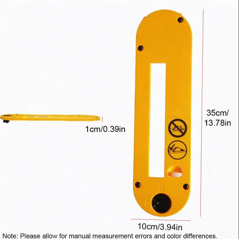 Protective Throat Plate Insert for 10 Inch Portable Table Saw in Zero Clearance Style Fits DeWalt DWE7490 DWE7491 DWE7491RS DWE7492