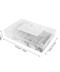 Pro Grade Woodruff Key Assortment Kit Crescent Shape Carbon Steel Keyways For Replacement And Storage in clear case