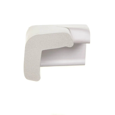 Premium Soft Foam Corner Protectors Grey Four Pack Furniture Edge Guards No Mess Setup And Secure Fit Shock Absorbing Bumpers For Glass Tops Desks And Baby Proof Interiors