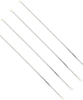 4 Piece Nichrome Heating Strip Replacement For Vacuum Sealer Machine 337mm Seal Element Bar with light silver finish and loop ends.